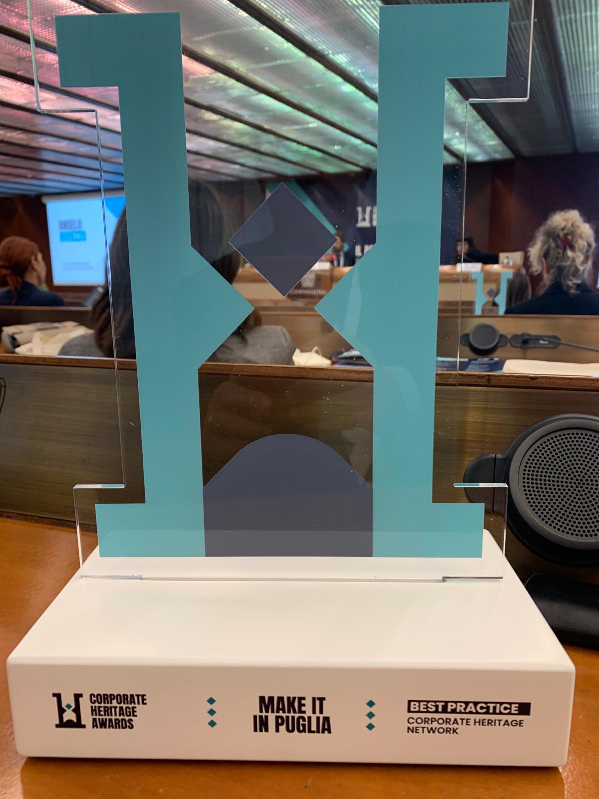 A Make it in Puglia il premio “Best practice Corporate Heritage Network